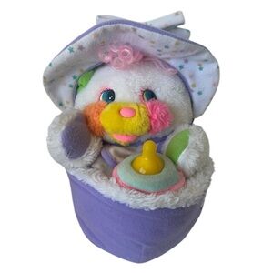 VTG '80s Baby Bibsy Popple with Bottle Plush